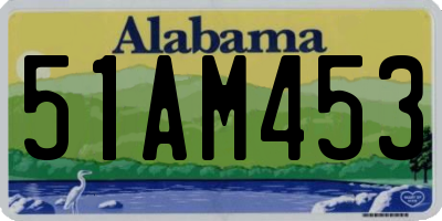 AL license plate 51AM453