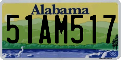 AL license plate 51AM517