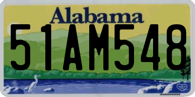 AL license plate 51AM548