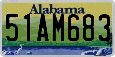 AL license plate 51AM683
