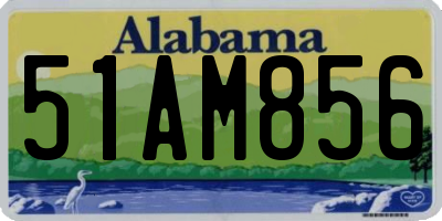 AL license plate 51AM856