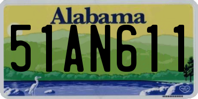 AL license plate 51AN611