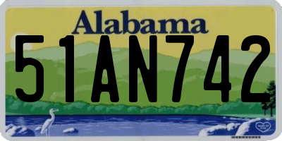 AL license plate 51AN742