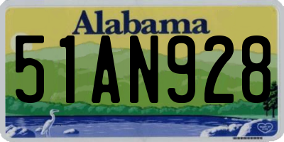 AL license plate 51AN928