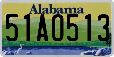 AL license plate 51AO513