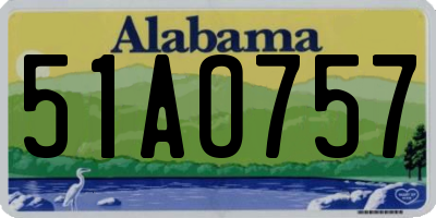 AL license plate 51AO757