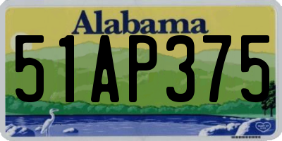 AL license plate 51AP375