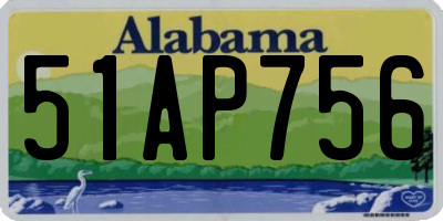 AL license plate 51AP756
