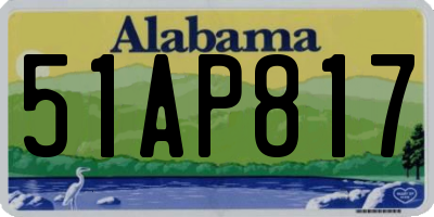 AL license plate 51AP817