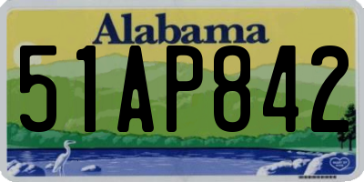 AL license plate 51AP842