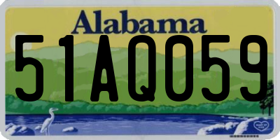 AL license plate 51AQ059