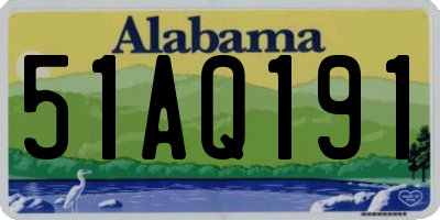 AL license plate 51AQ191