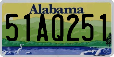 AL license plate 51AQ251
