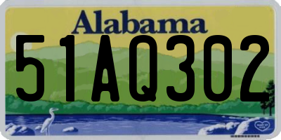 AL license plate 51AQ302