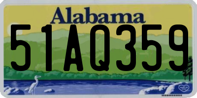 AL license plate 51AQ359