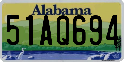 AL license plate 51AQ694