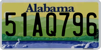 AL license plate 51AQ796