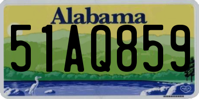 AL license plate 51AQ859