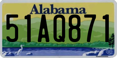 AL license plate 51AQ871