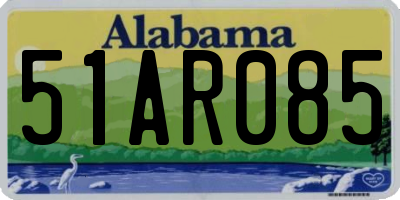 AL license plate 51AR085
