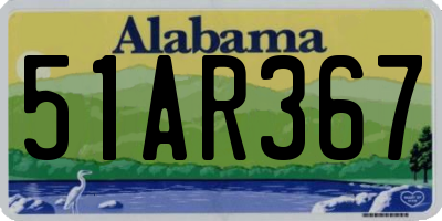 AL license plate 51AR367
