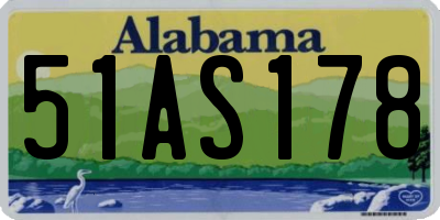 AL license plate 51AS178