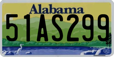 AL license plate 51AS299