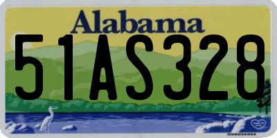 AL license plate 51AS328