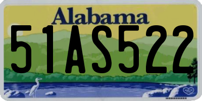 AL license plate 51AS522