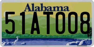 AL license plate 51AT008