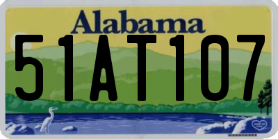AL license plate 51AT107