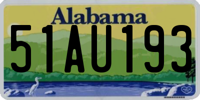 AL license plate 51AU193