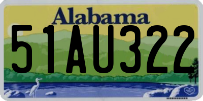 AL license plate 51AU322