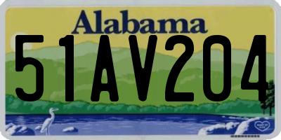 AL license plate 51AV204