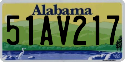 AL license plate 51AV217