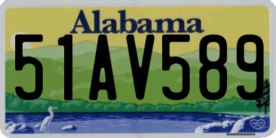 AL license plate 51AV589
