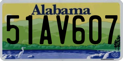 AL license plate 51AV607