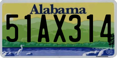 AL license plate 51AX314
