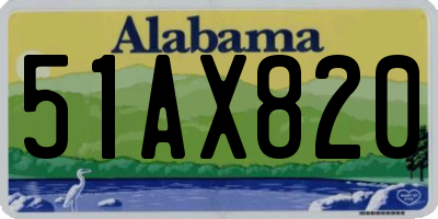 AL license plate 51AX820