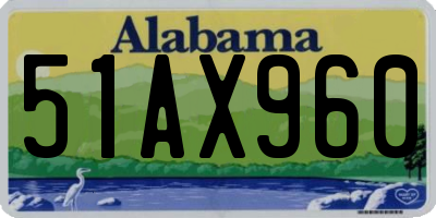 AL license plate 51AX960