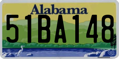AL license plate 51BA148