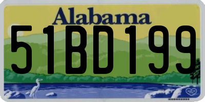 AL license plate 51BD199