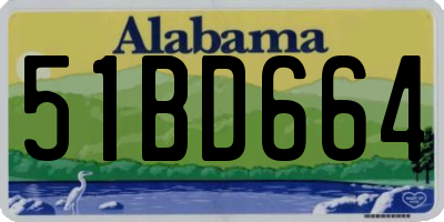 AL license plate 51BD664