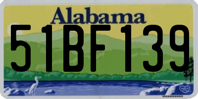AL license plate 51BF139