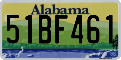 AL license plate 51BF461