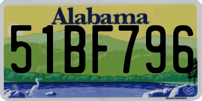 AL license plate 51BF796