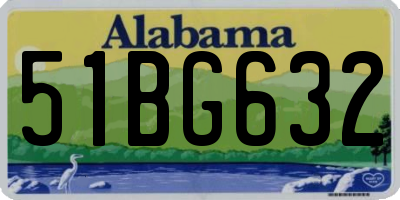 AL license plate 51BG632