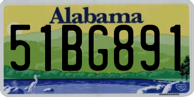 AL license plate 51BG891