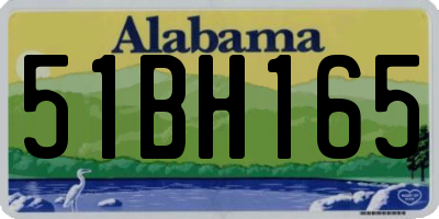 AL license plate 51BH165