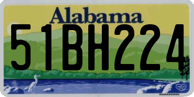 AL license plate 51BH224